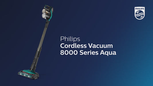 Philips Aqua Elite Plus 25.2 V Islak Kuru Şarjlı Dikey Süpürge, Turbo Başlık, Siyah