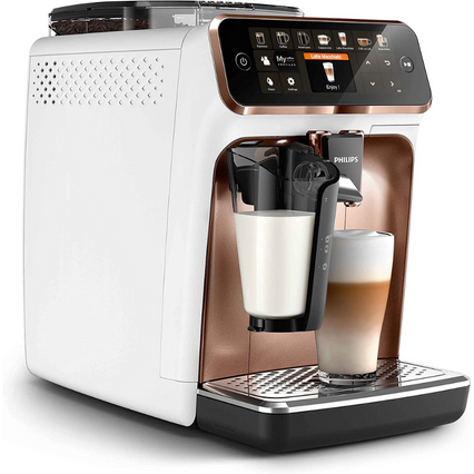 Philips Tam Otomatik Espresso Makinesi, LatteGo Süt Sistemi, AquaClean Filtre, Beyaz